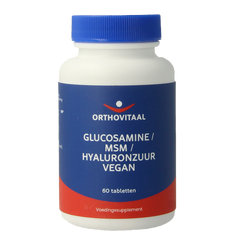 OrthoVitaal Glucosamine / MSM / Hyaluronzuur vegan 60 Tabletten