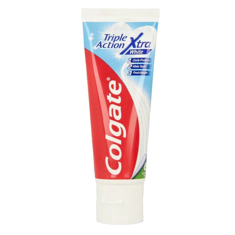 Colgate Tandpasta triple action whitening 75.00 Milliliter