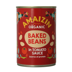 Amaizin Witte bonen in tomatensaus bio 400 Gram