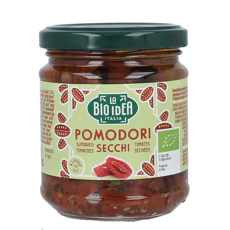 La Bio Idea Zongedroogde tomaten in olijfolie bio 190 Gram