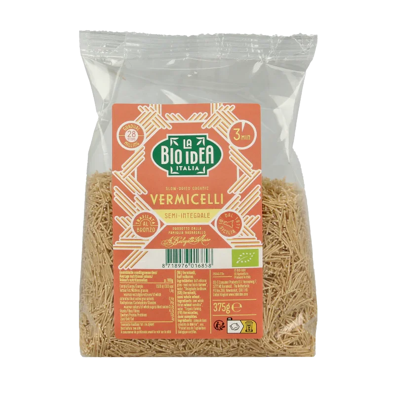 Bioidea Vermicelli half volkoren bio 375.00 Gram