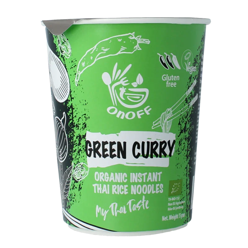 Onoff Instant noodlesoup green curry bio 75 Gram