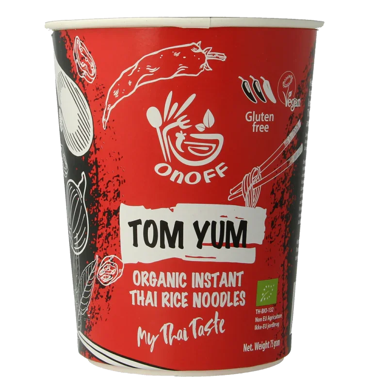 Onoff Instant noodlesoup tom yum bio 75 Gram