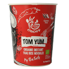 Onoff Instant noodlesoup tom yum bio 75.00 Gram