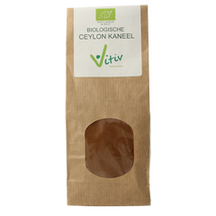 Vitiv Ceylon kaneel poeder bio 100.00 Gram
