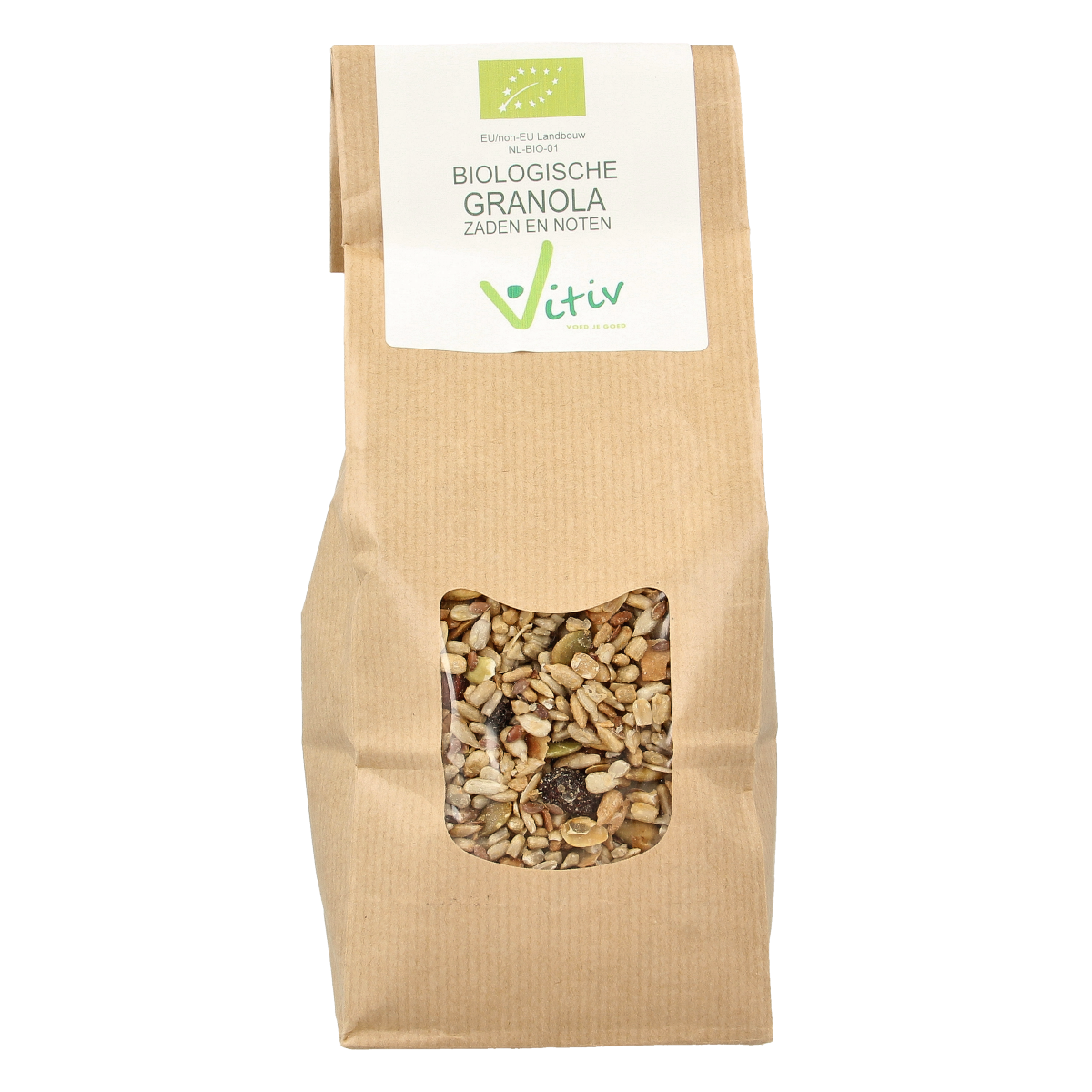 Vitiv Granola zaden en noten bio 500.00 Gram