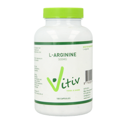 Vitiv L-Arginine 500mg 100.00 Capsules