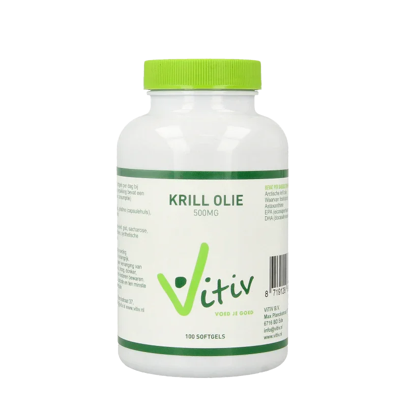 Vitiv Krillolie 500mg antartic 100 Softgels
