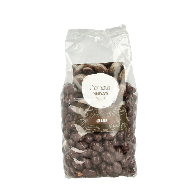 MijnNatuurwinkel Chocolade pinda puur 400 Gram