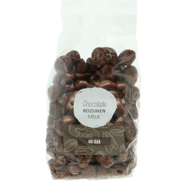 MijnNatuurwinkel Chocolade rozijnen melk 400 Gram