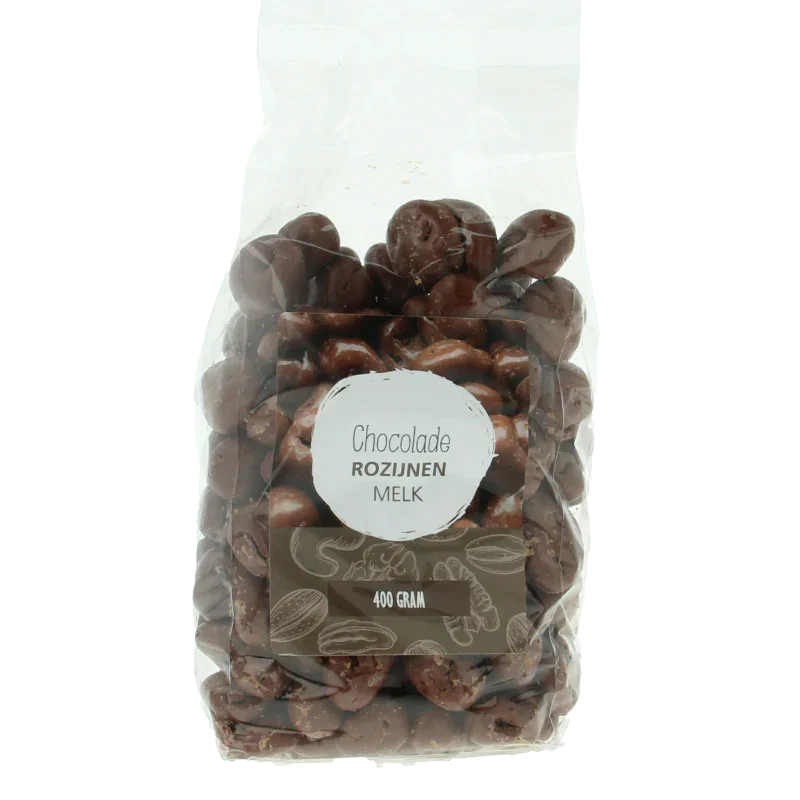MijnNatuurwinkel Chocolade rozijnen melk 400 Gram