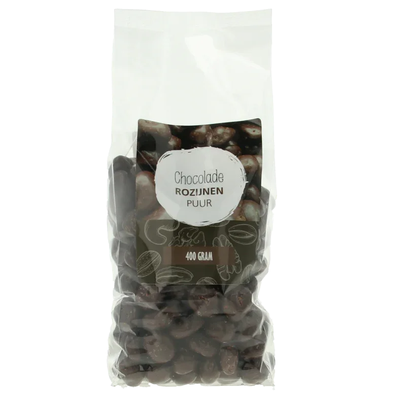 MijnNatuurwinkel Chocolade rozijnen puur 400 Gram