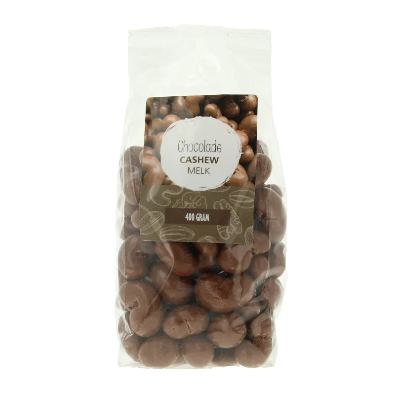 MijnNatuurwinkel Chocolade cashew noten melk 400 Gram