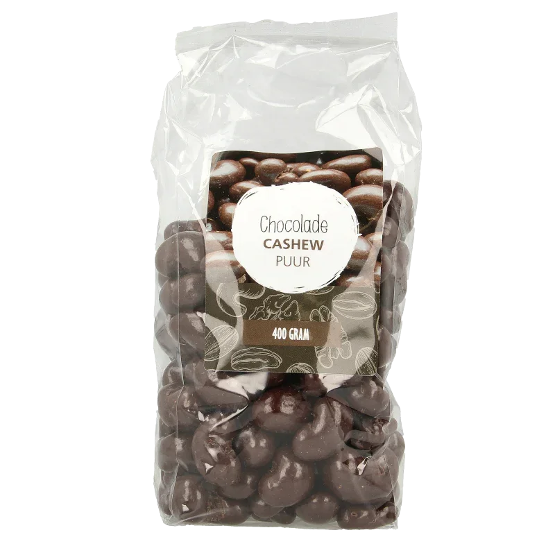 MijnNatuurwinkel Chocolade cashew noten puur 400 Gram
