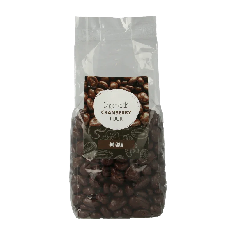 MijnNatuurwinkel Chocolade cranberries puur 400 Gram