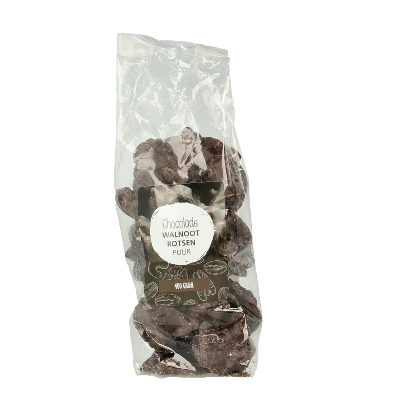 MijnNatuurwinkel Chocolade walnoot rotsen 400 Gram