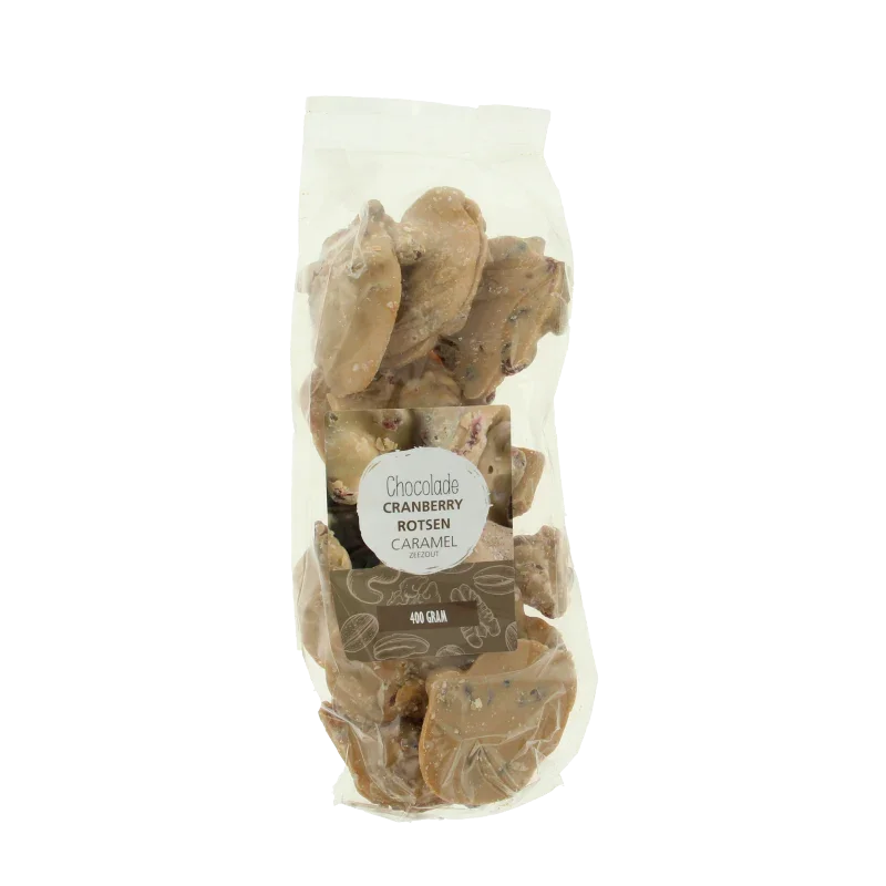 MijnNatuurwinkel Cranberry rots caramel zeezout 350 Gram