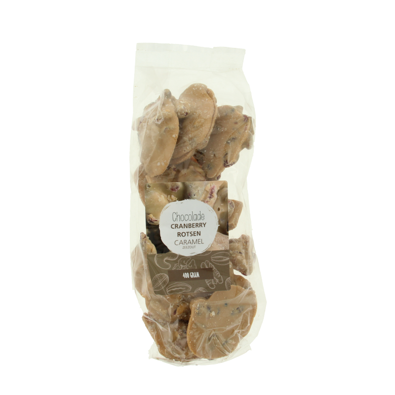 MijnNatuurwinkel Cranberry rots caramel zeezout 350 Gram