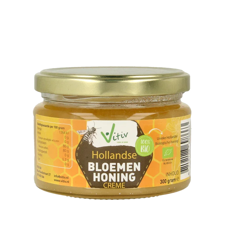 Vitiv Creme honing bio 300 Gram