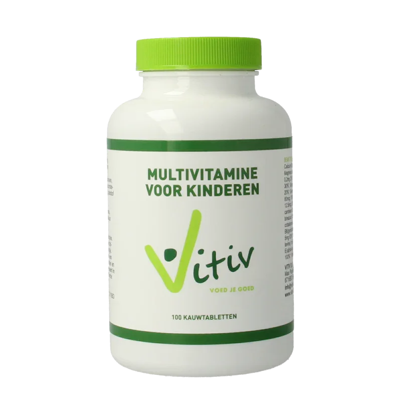 Vitiv Multivitamine voor kinderen 100 Kauwtabletten