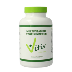 Vitiv Multivitamine voor kinderen 100 Kauwtabletten