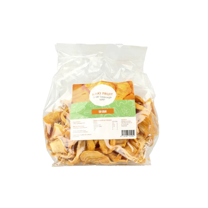 MijnNatuurwinkel Gedroogde kaki fruit 500 Gram
