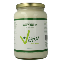 Vitiv Kokosolie geurloos bio 1700 Milliliter