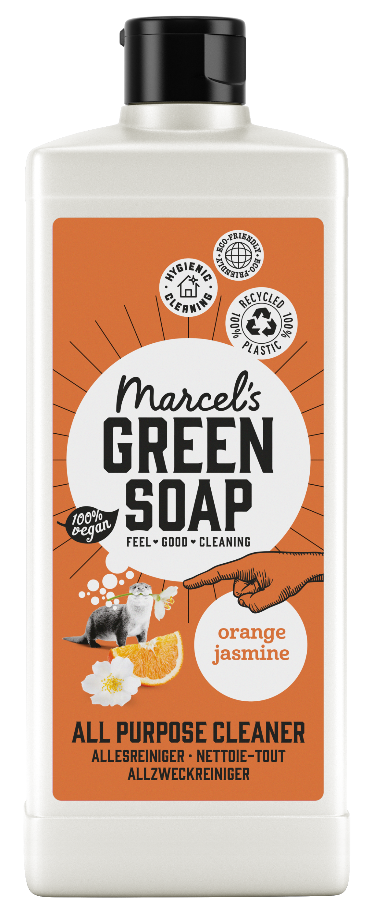 Marcel's Green Soap Allesreiniger sinaasappel & jasmijn 750 Milliliter