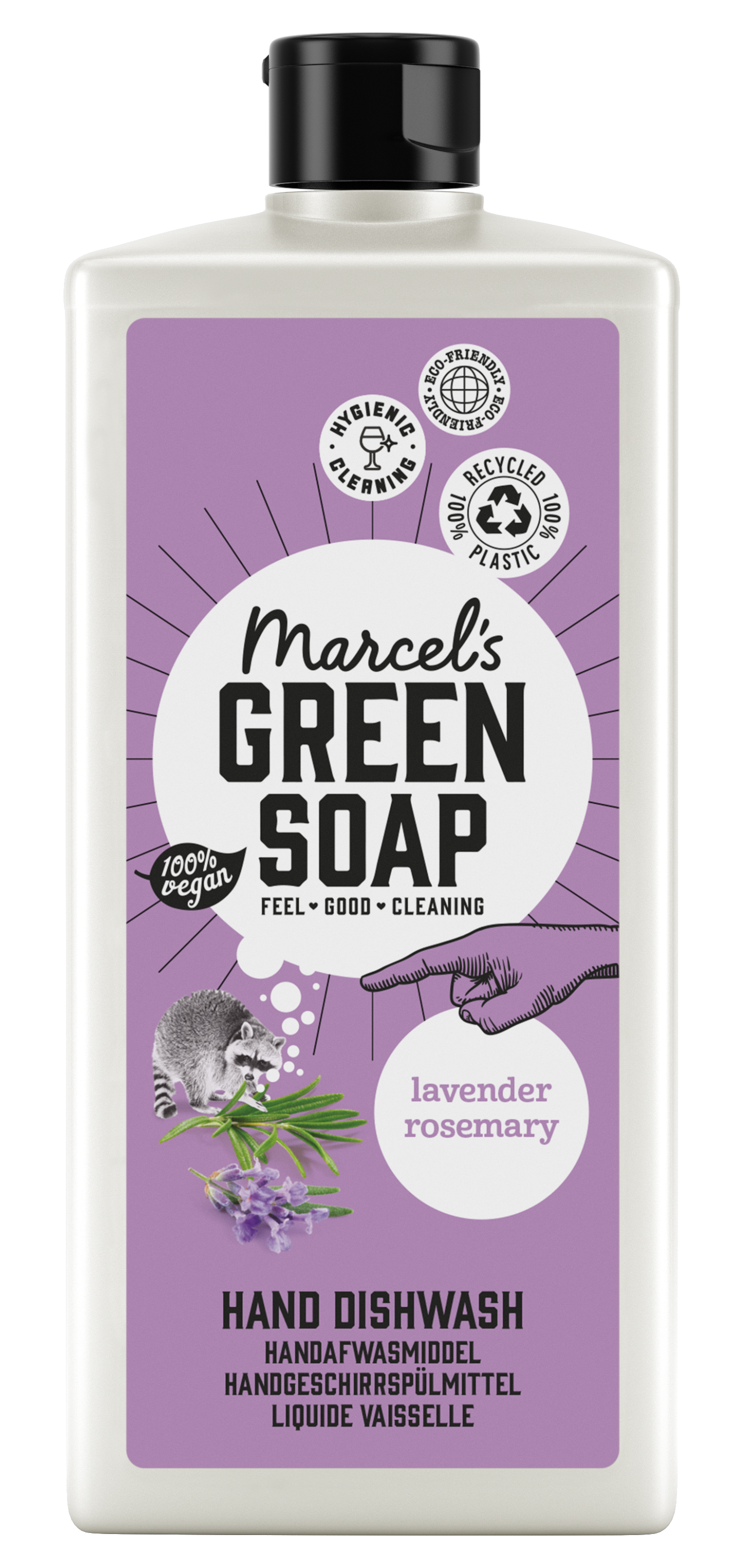 Marcel's Green Soap Afwasmiddel lavendel & rozemarijn 500.00 Milliliter