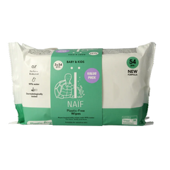 Naif Baby & kids plastic-free wipes 3-pack 3 Stuks