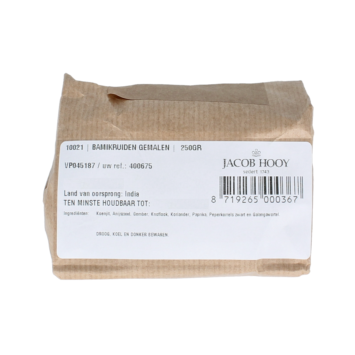 Jacob Hooy Bamikruiden gemalen 250.00 Gram