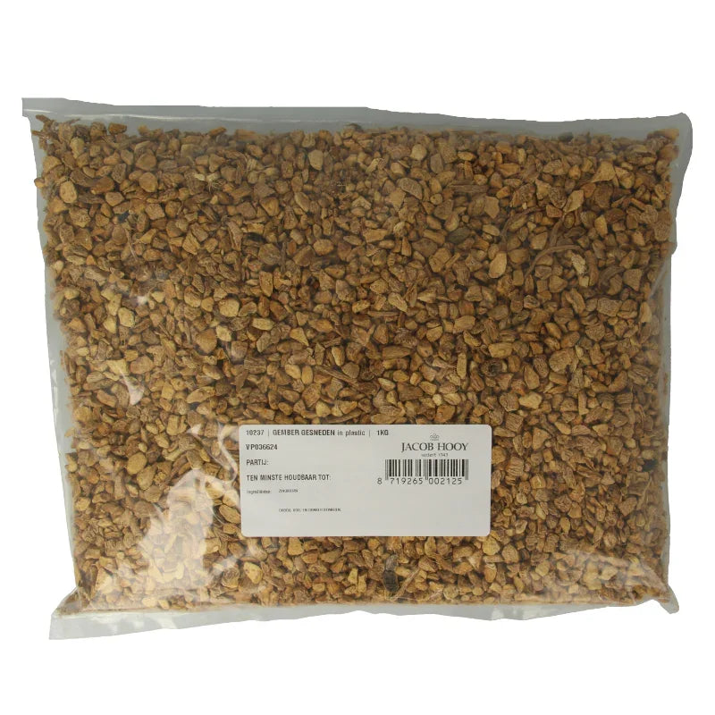 Jacob Hooy Gember geschild gesneden 1 Kilogram