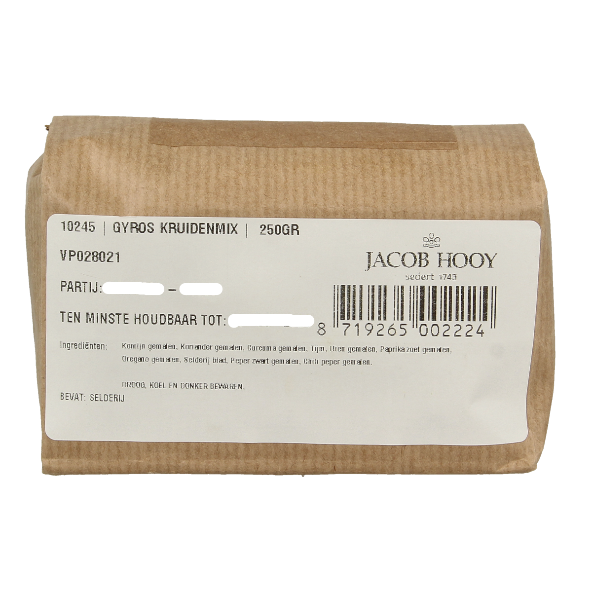 Jacob Hooy Gyroskruiden 250.00 Gram