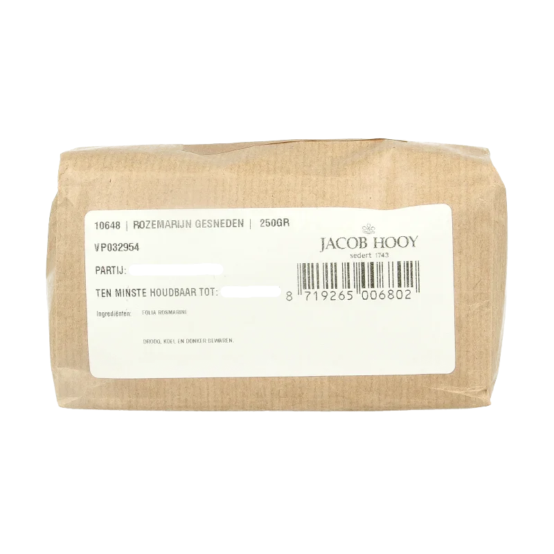 Jacob Hooy Rozemarijn gesneden 250 Gram
