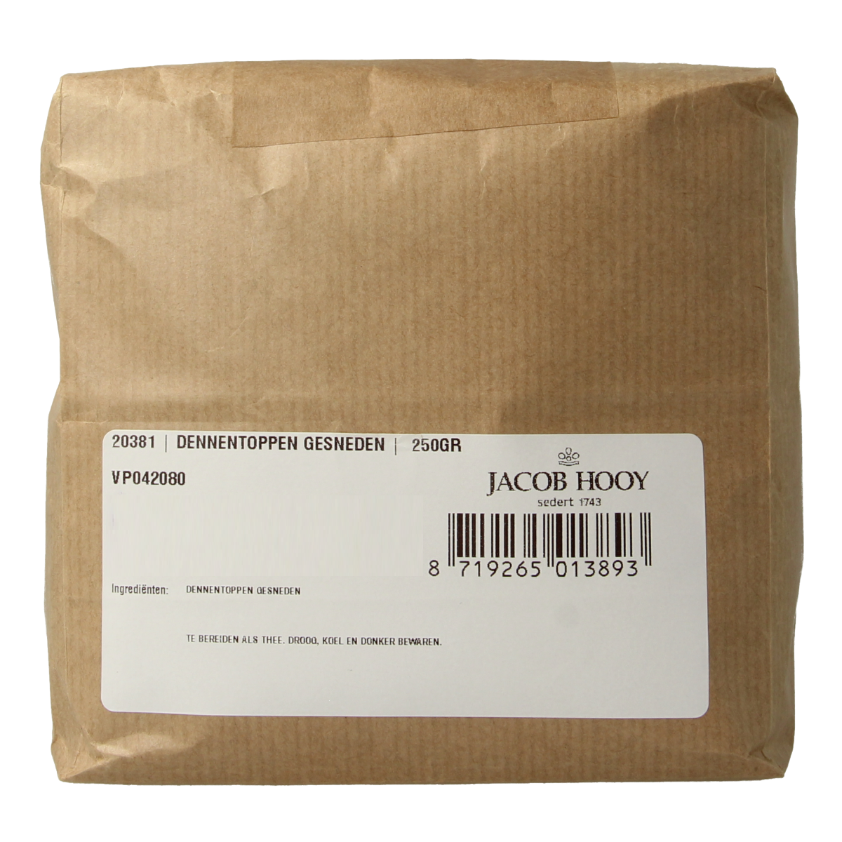 Jacob Hooy Dennentoppen gesneden 250.00 Gram