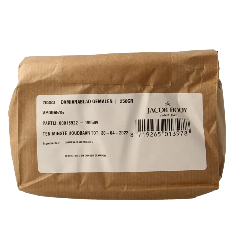 Jacob Hooy Damiana blad gemalen 250 Gram
