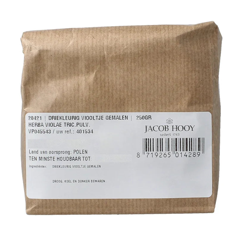 Jacob Hooy Driekleurig viooltje gemalen 250 Gram
