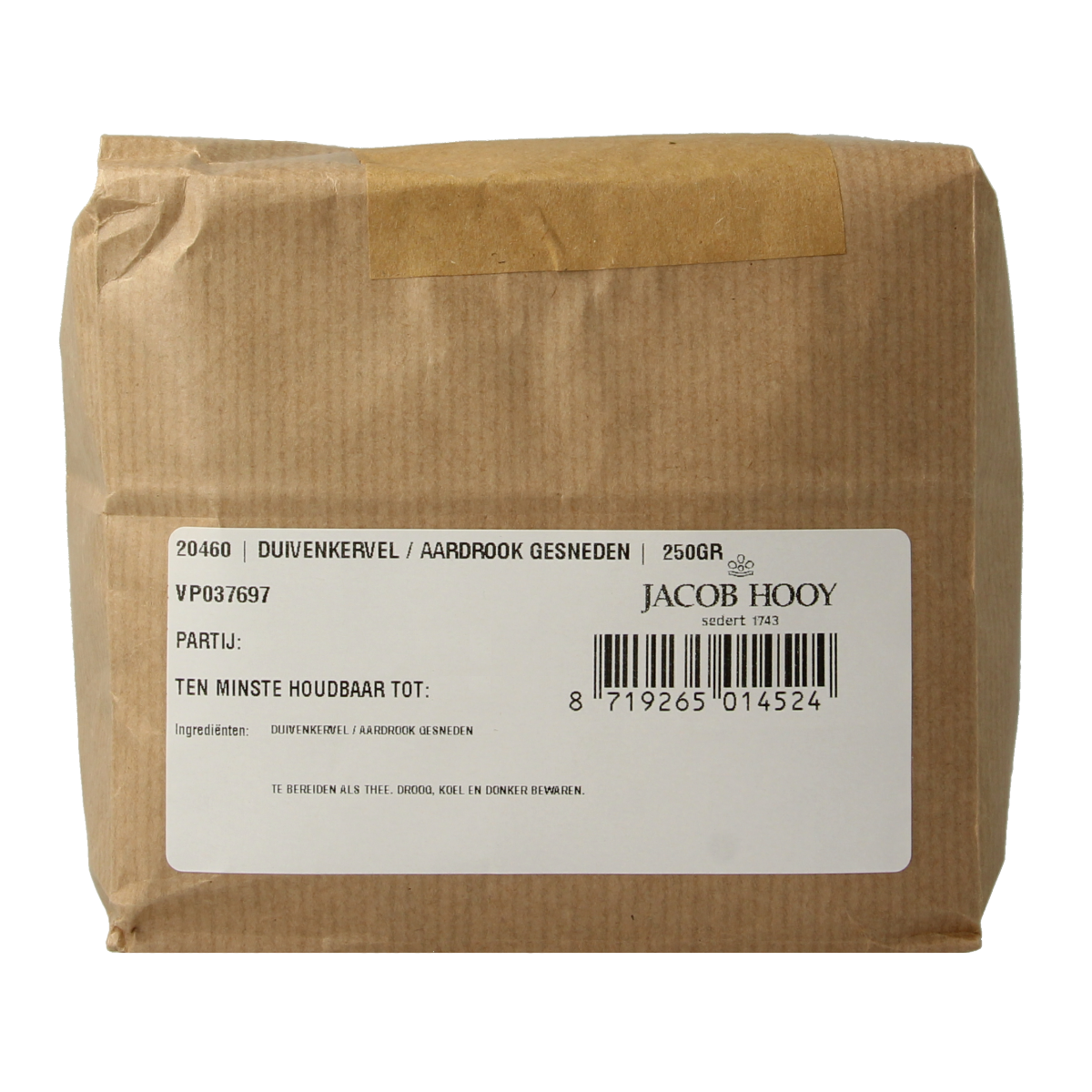 Jacob Hooy Duivenkervel/aardrook 250.00 Gram