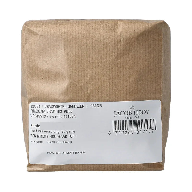 Jacob Hooy Graswortel gemalen 250 Gram