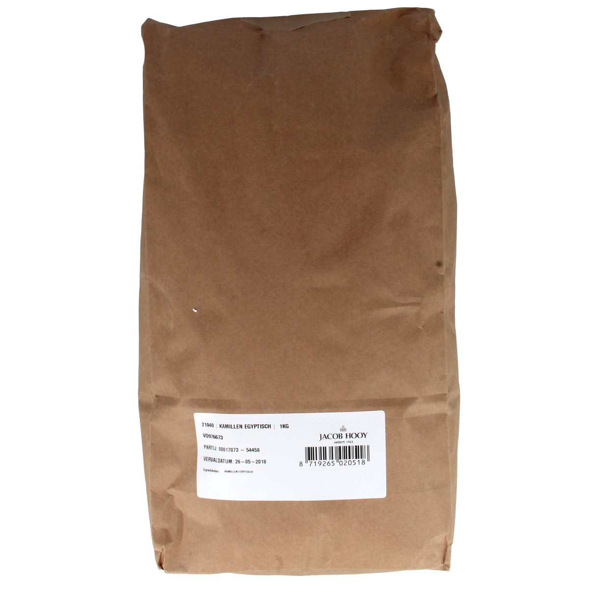 Jacob Hooy Kamillen/matric flos/egypte 1.00 Kilogram
