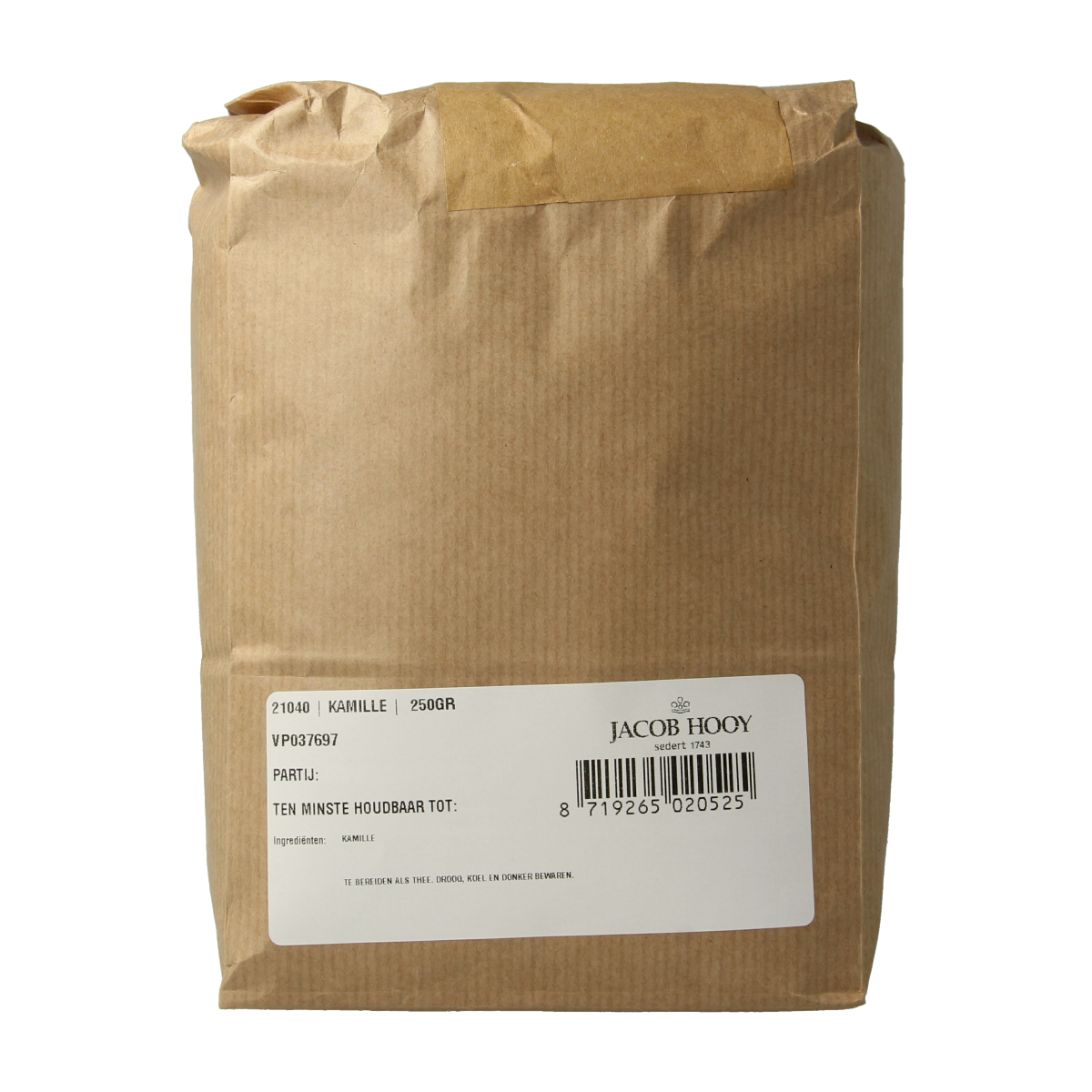 Jacob Hooy Kamille 250.00 Gram