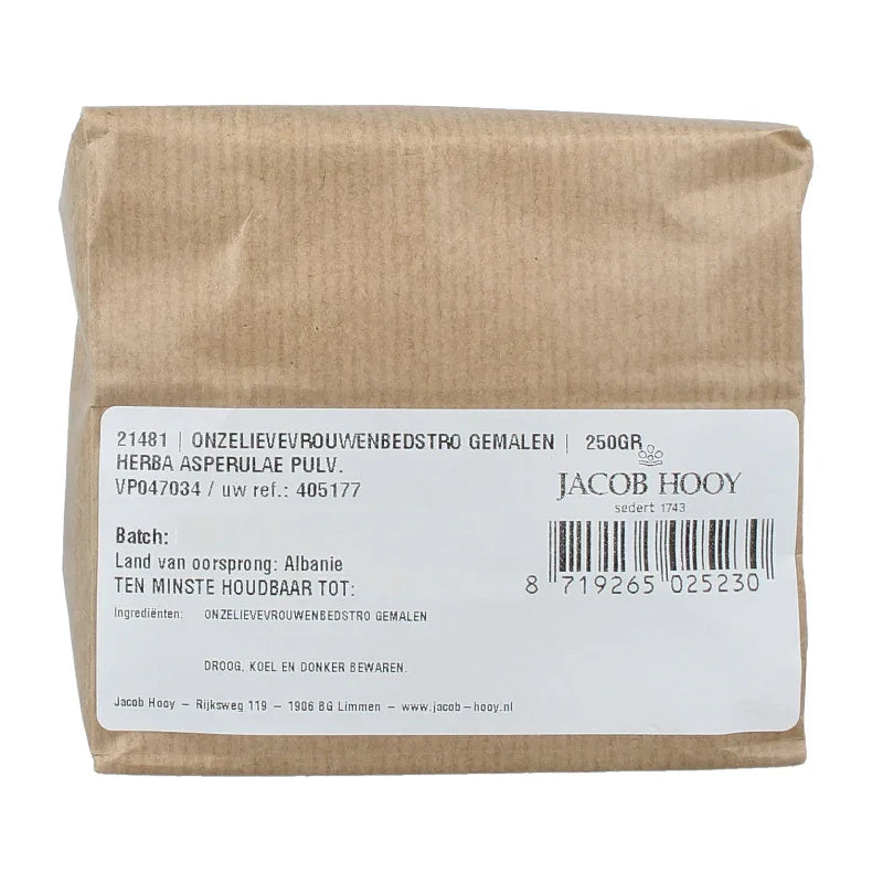 Jacob Hooy Onzelievevrouwenbedstro gemalen 250 Gram