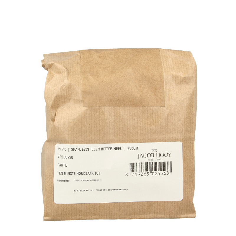 Jacob Hooy Oranjeschillen bitter heel 250 Gram