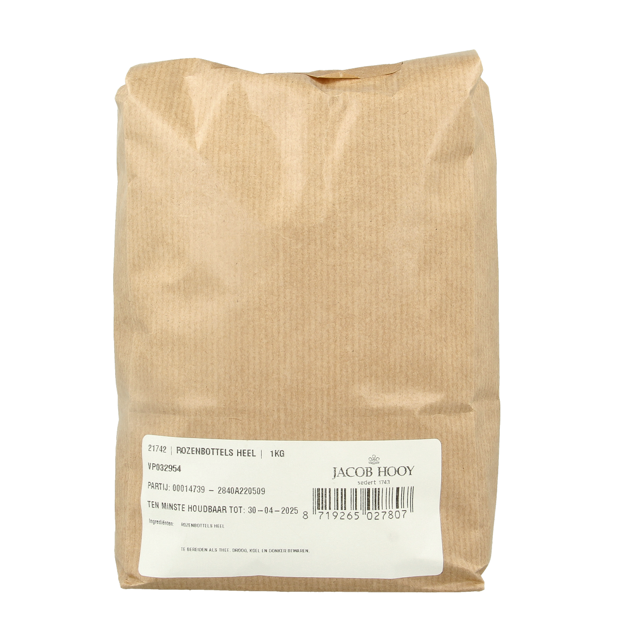 Jacob Hooy Rozenbottels heel 1.00 Kilogram