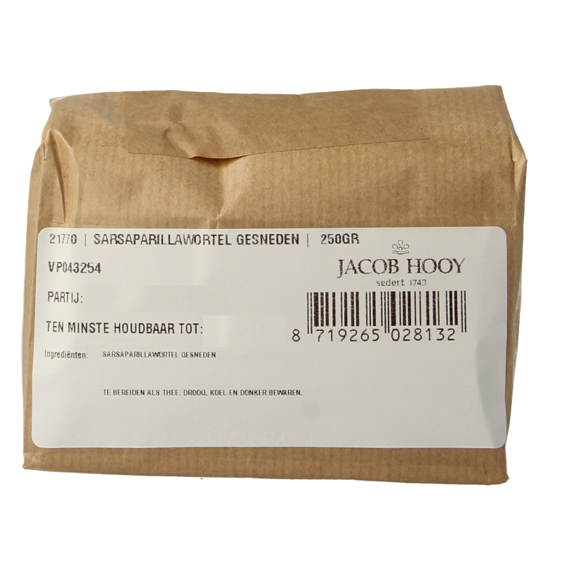 Jacob Hooy Sarsaparilwortel 250 Gram