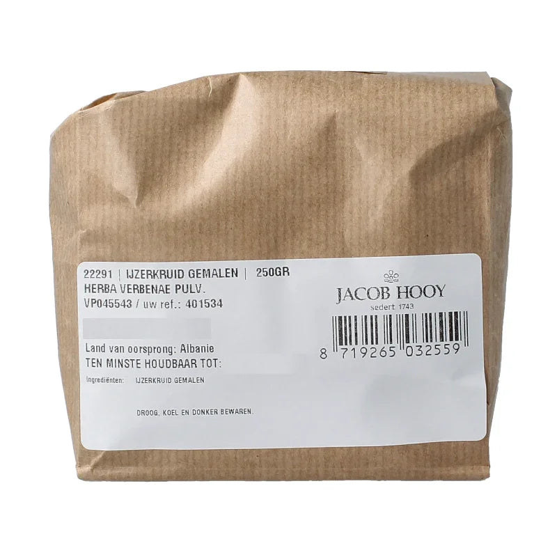 Jacob Hooy IJzerkruid gemalen 250 Gram