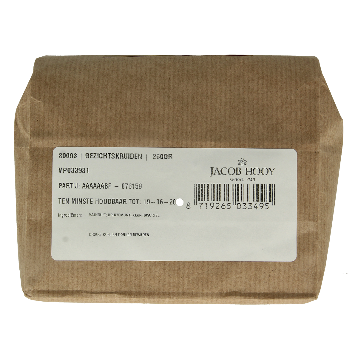 Jacob Hooy Op=Op Gezichtskruiden 250.00 Gram