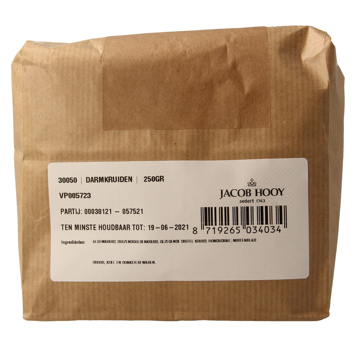 Jacob Hooy Darmkruiden 250.00 Gram