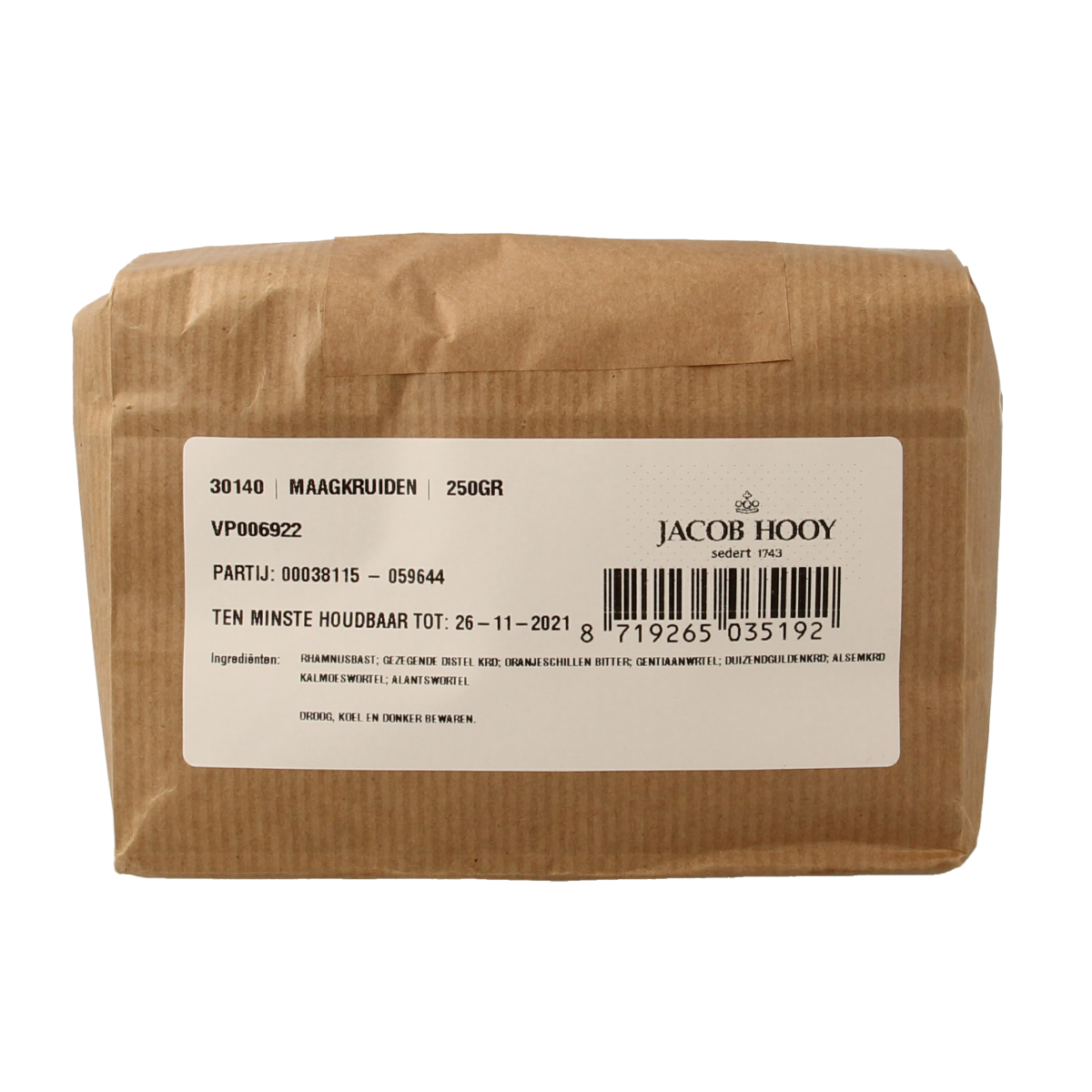 Jacob Hooy Maagkruiden 250.00 Gram
