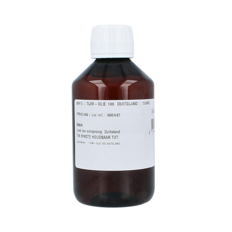 Jacob Hooy Tijm olie 100 250 Milliliter